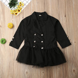 Baby Girl Jackets Party Formal Chiffon Dress Suit