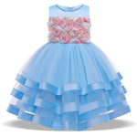 Colorful Flower Girl Princess Dress