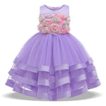 Colorful Flower Girl Princess Dress