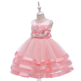 Colorful Flower Girl Princess Dress