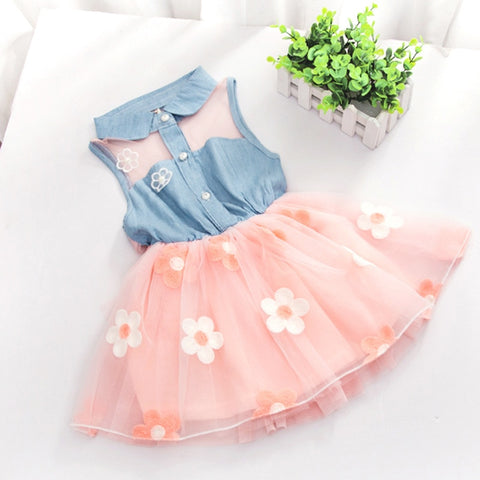 Cute Princess Denim Sleeveless Top