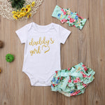 Baby Girl Floral Cotton top Flower Short Outfit